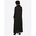 Casual simple abaya- Black 